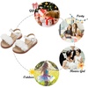 image:imageFelix amp Flora Toddler Girl Sandals  Little Girl Easter Dress Shoes Lightweight Open Toe Beach Holiday FlatsBc279white