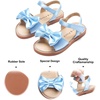 image:imageFelix amp Flora Toddler Girl Sandals  Little Girl Easter Dress Shoes Lightweight Open Toe Beach Holiday FlatsBc291blue