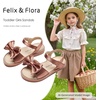 image:imageFelix amp Flora Toddler Girl Sandals  Little Girl Easter Dress Shoes Lightweight Open Toe Beach Holiday FlatsBc291brown