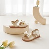 image:imageFelix amp Flora Toddler Girl Sandals  Little Girl Easter Dress Shoes Lightweight Open Toe Beach Holiday FlatsBc291champagne Gold