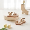 image:imageFelix amp Flora Toddler Girl Sandals  Little Girl Easter Dress Shoes Lightweight Open Toe Beach Holiday FlatsBc291dark Nude