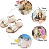 image:imageFelix amp Flora Toddler Girl Sandals  Little Girl Easter Dress Shoes Lightweight Open Toe Beach Holiday FlatsBc291ivory White