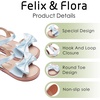image:imageFelix amp Flora Toddler Girl Sandals  Little Girl Easter Dress Shoes Lightweight Open Toe Beach Holiday FlatsBc291light Blue