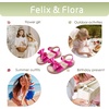 image:imageFelix amp Flora Toddler Girl Sandals  Little Girl Easter Dress Shoes Lightweight Open Toe Beach Holiday FlatsBc291magenta