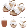 image:imageFelix amp Flora Toddler Girl Sandals  Little Girl Easter Dress Shoes Lightweight Open Toe Beach Holiday FlatsBc291white
