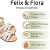 image:imageFelix amp Flora Toddler Girl Sandals  Little Girl Easter Dress Shoes Lightweight Open Toe Beach Holiday FlatsBc294apricot