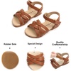 image:imageFelix amp Flora Toddler Girl Sandals  Little Girl Easter Dress Shoes Lightweight Open Toe Beach Holiday FlatsBc294brown