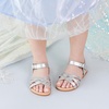 image:imageFelix amp Flora Toddler Girl Sandals  Little Girl Easter Dress Shoes Lightweight Open Toe Beach Holiday FlatsBc294silver