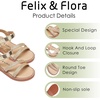image:imageFelix amp Flora Toddler Girl Sandals  Little Girl Easter Dress Shoes Lightweight Open Toe Beach Holiday FlatsBc296glitter Gold