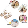 image:imageFelix amp Flora Toddler Girl Sandals  Little Girl Easter Dress Shoes Lightweight Open Toe Beach Holiday FlatsBc296white