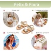 image:imageFelix amp Flora Toddler Girl Sandals  Little Girl Easter Dress Shoes Lightweight Open Toe Beach Holiday FlatsBc300bright Gold