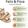 image:imageFelix amp Flora Toddler Girl Sandals  Little Girl Easter Dress Shoes Lightweight Open Toe Beach Holiday FlatsBc300bright Gold