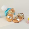 image:imageFelix amp Flora Toddler Girl Sandals  Little Girl Easter Dress Shoes Lightweight Open Toe Beach Holiday FlatsBc300bright Gold