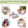 image:imageFelix amp Flora Toddler Girl Sandals  Little Girl Easter Dress Shoes Lightweight Open Toe Beach Holiday FlatsBc300fl Blue