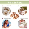 image:imageFelix amp Flora Toddler Girl Sandals  Little Girl Easter Dress Shoes Lightweight Open Toe Beach Holiday FlatsBc300fl Brown