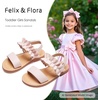 image:imageFelix amp Flora Toddler Girl Sandals  Little Girl Easter Dress Shoes Lightweight Open Toe Beach Holiday FlatsBc300fl Light Pink