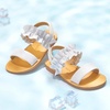 image:imageFelix amp Flora Toddler Girl Sandals  Little Girl Easter Dress Shoes Lightweight Open Toe Beach Holiday FlatsBc300fl White
