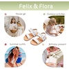 image:imageFelix amp Flora Toddler Girl Sandals  Little Girl Easter Dress Shoes Lightweight Open Toe Beach Holiday FlatsBc300fl White
