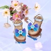 image:imageFelix amp Flora Toddler Girl Sandals  Little Girl Easter Dress Shoes Lightweight Open Toe Beach Holiday FlatsBc305blue
