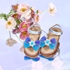 image:imageFelix amp Flora Toddler Girl Sandals  Little Girl Easter Dress Shoes Lightweight Open Toe Beach Holiday FlatsBc305blue