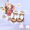 image:imageFelix amp Flora Toddler Girl Sandals  Little Girl Easter Dress Shoes Lightweight Open Toe Beach Holiday FlatsBc305white