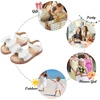 image:imageFelix amp Flora Toddler Girl Sandals  Little Girl Easter Dress Shoes Lightweight Open Toe Beach Holiday FlatsBc305white