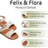 image:imageFelix amp Flora Toddler Girl Sandals  Little Girl Easter Dress Shoes Lightweight Open Toe Beach Holiday FlatsBc307beige