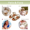 image:imageFelix amp Flora Toddler Girl Sandals  Little Girl Easter Dress Shoes Lightweight Open Toe Beach Holiday FlatsBc307gold