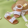 image:imageFelix amp Flora Toddler Girl Sandals  Little Girl Easter Dress Shoes Lightweight Open Toe Beach Holiday FlatsBc307white