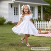 image:imageFelix amp Flora Toddler Girl Sandals  Little Girl Easter Dress Shoes Lightweight Open Toe Beach Holiday FlatsBc307white