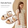 image:imageFelix amp Flora Toddler Girl Sandals  Little Girl Easter Dress Shoes Lightweight Open Toe Beach Holiday FlatsBc309beige