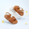 image:imageFelix amp Flora Toddler Girl Sandals  Little Girl Easter Dress Shoes Lightweight Open Toe Beach Holiday FlatsBc309brown