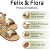 image:imageFelix amp Flora Toddler Girl Sandals  Little Girl Easter Dress Shoes Lightweight Open Toe Beach Holiday FlatsBc309gold