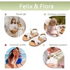 image:imageFelix amp Flora Toddler Girl Sandals  Little Girl Easter Dress Shoes Lightweight Open Toe Beach Holiday FlatsBc309white