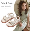 image:imageFelix amp Flora Toddler Girl Sandals  Little Girl Easter Dress Shoes Lightweight Open Toe Beach Holiday FlatsBc317beige