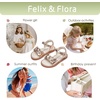 image:imageFelix amp Flora Toddler Girl Sandals  Little Girl Easter Dress Shoes Lightweight Open Toe Beach Holiday FlatsBc317champagne
