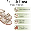 image:imageFelix amp Flora Toddler Girl Sandals  Little Girl Easter Dress Shoes Lightweight Open Toe Beach Holiday FlatsBc317gold