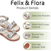 image:imageFelix amp Flora Toddler Girl Sandals  Little Girl Easter Dress Shoes Lightweight Open Toe Beach Holiday FlatsBc317silver