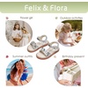 image:imageFelix amp Flora Toddler Girl Sandals  Little Girl Easter Dress Shoes Lightweight Open Toe Beach Holiday FlatsBc317silver