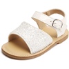 image:imageFelix amp Flora Toddler Girl Sandals  Little Girl Easter Dress Shoes Lightweight Open Toe Beach Holiday FlatsGiltter White