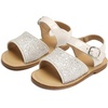 image:imageFelix amp Flora Toddler Girl Sandals  Little Girl Easter Dress Shoes Lightweight Open Toe Beach Holiday FlatsGiltter White