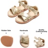 image:imageFelix amp Flora Toddler Girl Sandals Flower Girl Dress Shoes Open Toe Little Kid FlatsBc212gold
