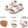 image:imageFelix amp Flora Toddler Girl Sandals Flower Girl Dress Shoes Open Toe Little Kid FlatsBc212white