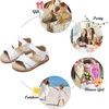 image:imageFelix amp Flora Toddler Girl Sandals Flower Girl Dress Shoes Open Toe Little Kid FlatsBc212white