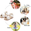 image:imageFelix amp Flora Toddler Girl Sandals Flower Girl Dress Shoes Open Toe Little Kid FlatsBc253white
