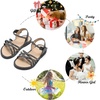 image:imageFelix amp Flora Toddler Girl Sandals Flower Girl Dress Shoes Open Toe Little Kid FlatsBc277black