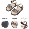 image:imageFelix amp Flora Toddler Girl Sandals Flower Girl Dress Shoes Open Toe Little Kid FlatsBc277black