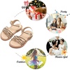 image:imageFelix amp Flora Toddler Girl Sandals Flower Girl Dress Shoes Open Toe Little Kid FlatsBc277gold