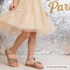 image:imageFelix amp Flora Toddler Girl Sandals Flower Girl Dress Shoes Open Toe Little Kid FlatsBc277gold