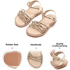 image:imageFelix amp Flora Toddler Girl Sandals Flower Girl Dress Shoes Open Toe Little Kid FlatsBc277gold